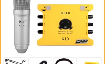 Micro sound card xox K10 thu âm tại nhà